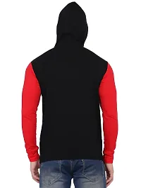 Stylish Multicoloured Cotton Blend Solid Long Sleeves Hoodies For Men-thumb1