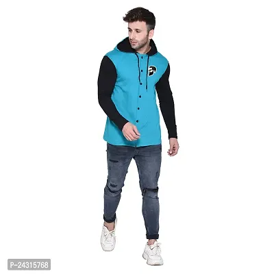 Trendy Multicoloured Cotton Blend Solid Hoodies For Men-thumb4