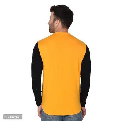 Stylish Yellow Cotton Blend Long Sleeves Regular Fit Casual Shirt For Men-thumb2