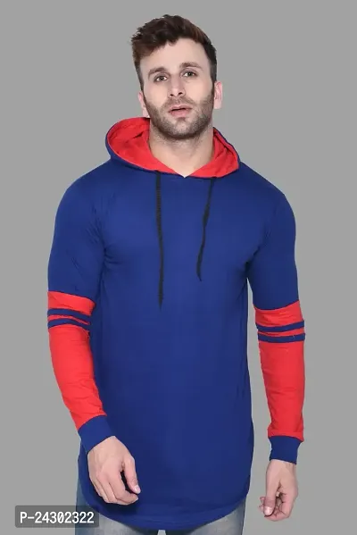 Stylish Multicoloured Cotton Blend Solid Long Sleeves Hoodies For Men