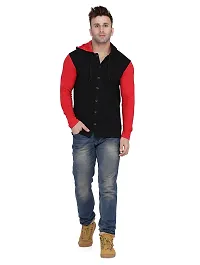 Stylish Multicoloured Cotton Blend Solid Long Sleeves Hoodies For Men-thumb3