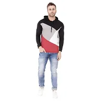 Stylish Multicoloured Cotton Blend Solid Long Sleeves Hoodies For Men-thumb3