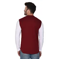 Stylish Maroon Cotton Blend Long Sleeves Regular Fit Casual Shirt For Men-thumb1