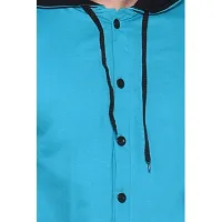 Stylish Multicoloured Cotton Blend Solid Long Sleeves Hoodies For Men-thumb4