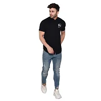 Stylish Black Cotton Blend Short Sleeves Regular Fit Casual Shirt For Men-thumb3