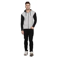 Stylish Multicoloured Cotton Blend Solid Long Sleeves Hoodies For Men-thumb3