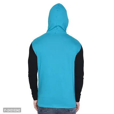 Trendy Multicoloured Cotton Blend Solid Hoodies For Men-thumb2