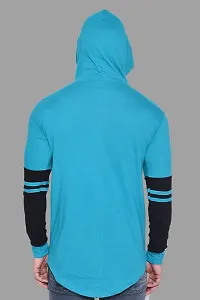 Stylish Multicoloured Cotton Blend Solid Long Sleeves Hoodies For Men-thumb1