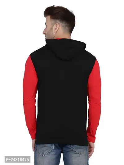Trendy Multicoloured Cotton Blend Solid Hoodies For Men-thumb2