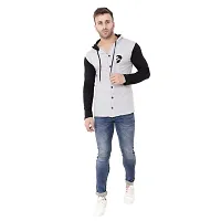 Trendy Multicoloured Cotton Blend Solid Hoodies For Men-thumb3