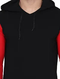 Stylish Multicoloured Cotton Blend Solid Long Sleeves Hoodies For Men-thumb4