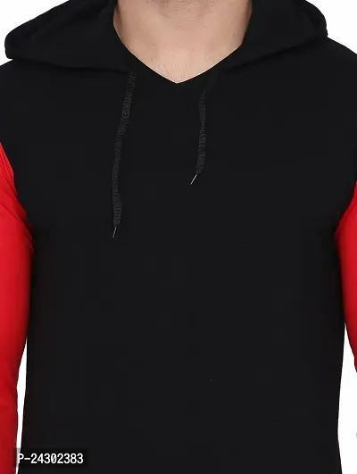 Stylish Multicoloured Cotton Blend Solid Long Sleeves Hoodies For Men-thumb5