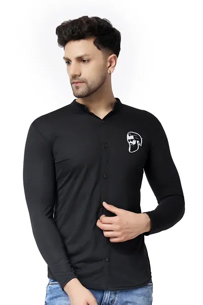 Stylish Blend Long Sleeves Regular Fit Casual Shirt For Men