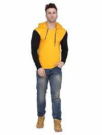 Stylish Multicoloured Cotton Blend Solid Long Sleeves Hoodies For Men-thumb3