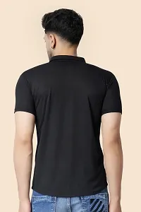 Stylish Black Cotton Blend Short Sleeves Regular Fit Casual Shirt For Men-thumb1