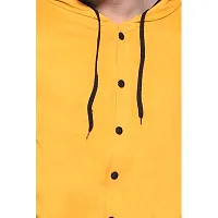 Stylish Multicoloured Cotton Blend Solid Long Sleeves Hoodies For Men-thumb4