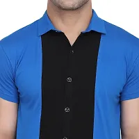 Stylish Multicoloured Cotton Blend Short Sleeves Regular Fit Casual Shirt For Men-thumb4