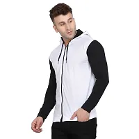 Stylish Multicoloured Cotton Blend Solid Long Sleeves Hoodies For Men-thumb2