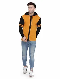 Stylish Multicoloured Cotton Blend Solid Long Sleeves Hoodies For Men-thumb3