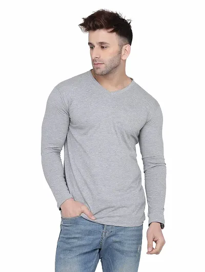 Reliable Solid Round Neck Tees For Men