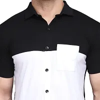 Stylish Multicoloured Cotton Blend Short Sleeves Regular Fit Casual Shirt For Men-thumb4