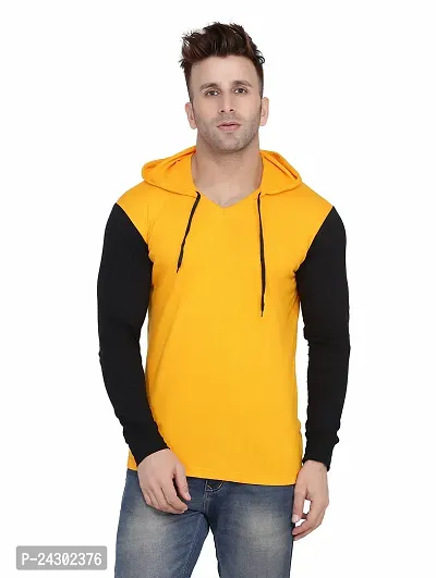 Stylish Multicoloured Cotton Blend Solid Long Sleeves Hoodies For Men-thumb0