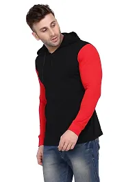 Stylish Multicoloured Cotton Blend Solid Long Sleeves Hoodies For Men-thumb2