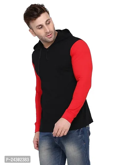 Stylish Multicoloured Cotton Blend Solid Long Sleeves Hoodies For Men-thumb3