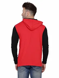 Stylish Multicoloured Cotton Blend Solid Long Sleeves Hoodies For Men-thumb1