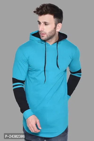 Stylish Multicoloured Cotton Blend Solid Long Sleeves Hoodies For Men-thumb0