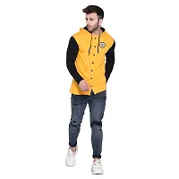 Trendy Multicoloured Cotton Blend Solid Hoodies For Men-thumb3