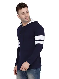 Stylish Multicoloured Cotton Blend Solid Long Sleeves Hoodies For Men-thumb2