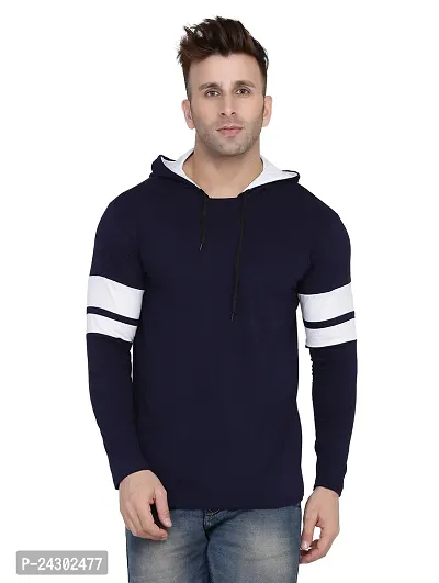 Stylish Multicoloured Cotton Blend Solid Long Sleeves Hoodies For Men-thumb0