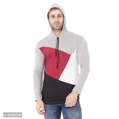 Stylish Multicoloured Cotton Blend Solid Long Sleeves Hoodies For Men