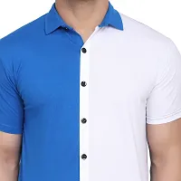 Stylish Multicoloured Cotton Blend Short Sleeves Regular Fit Casual Shirt For Men-thumb4