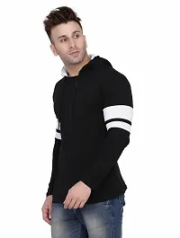 Stylish Multicoloured Cotton Blend Solid Long Sleeves Hoodies For Men-thumb2