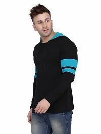 Stylish Multicoloured Cotton Blend Solid Long Sleeves Hoodies For Men-thumb2