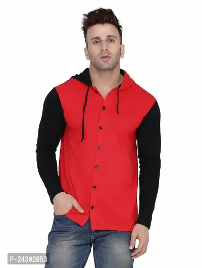 Stylish Multicoloured Cotton Blend Solid Long Sleeves Hoodies For Men-thumb0