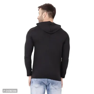 Stylish Multicoloured Cotton Blend Solid Long Sleeves Hoodies For Men-thumb2