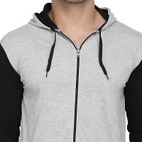 Stylish Multicoloured Cotton Blend Solid Long Sleeves Hoodies For Men-thumb4