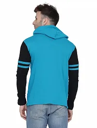 Stylish Multicoloured Cotton Blend Solid Long Sleeves Hoodies For Men-thumb1