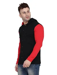 Stylish Multicoloured Cotton Blend Solid Long Sleeves Hoodies For Men-thumb2