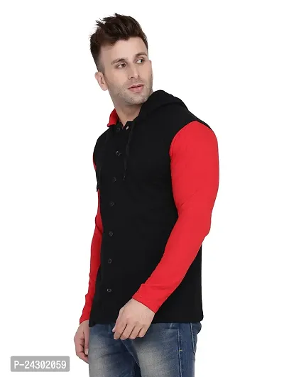 Stylish Multicoloured Cotton Blend Solid Long Sleeves Hoodies For Men-thumb3