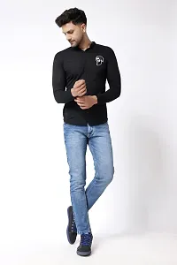 Stylish Black Cotton Blend Long Sleeves Regular Fit Casual Shirt For Men-thumb4