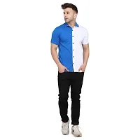 Stylish Multicoloured Cotton Blend Short Sleeves Regular Fit Casual Shirt For Men-thumb3