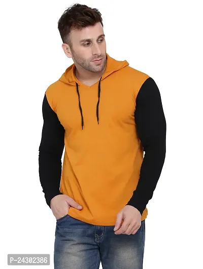 Stylish Multicoloured Cotton Blend Solid Long Sleeves Hoodies For Men