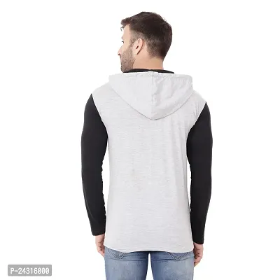 Trendy Multicoloured Cotton Blend Solid Hoodies For Men-thumb2