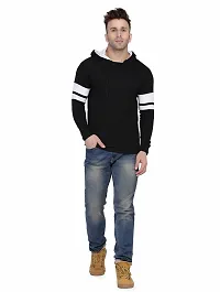 Stylish Multicoloured Cotton Blend Solid Long Sleeves Hoodies For Men-thumb3