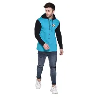 Trendy Multicoloured Cotton Blend Solid Hoodies For Men-thumb3