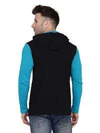 Trendy Multicoloured Cotton Blend Solid Hoodies For Men-thumb1